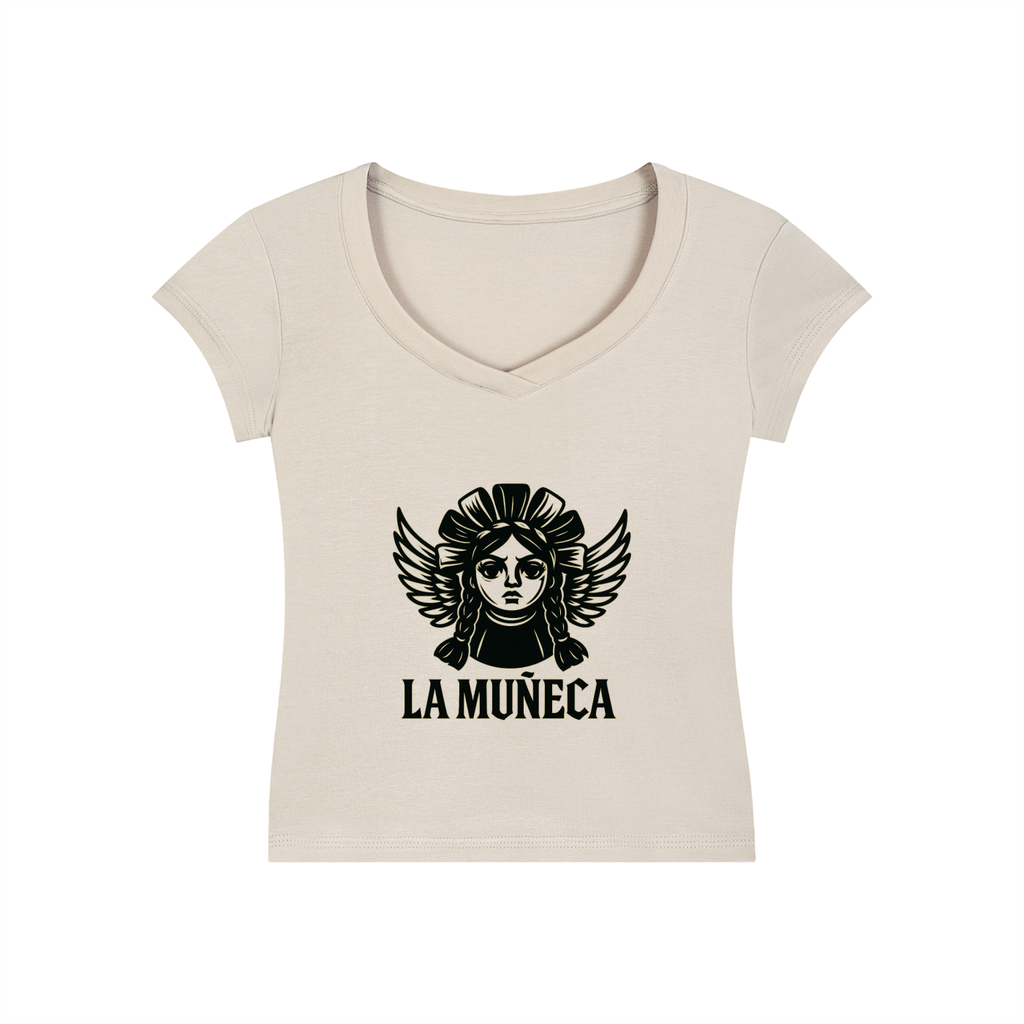 Essential V-Neck Bodycon T-Shirt