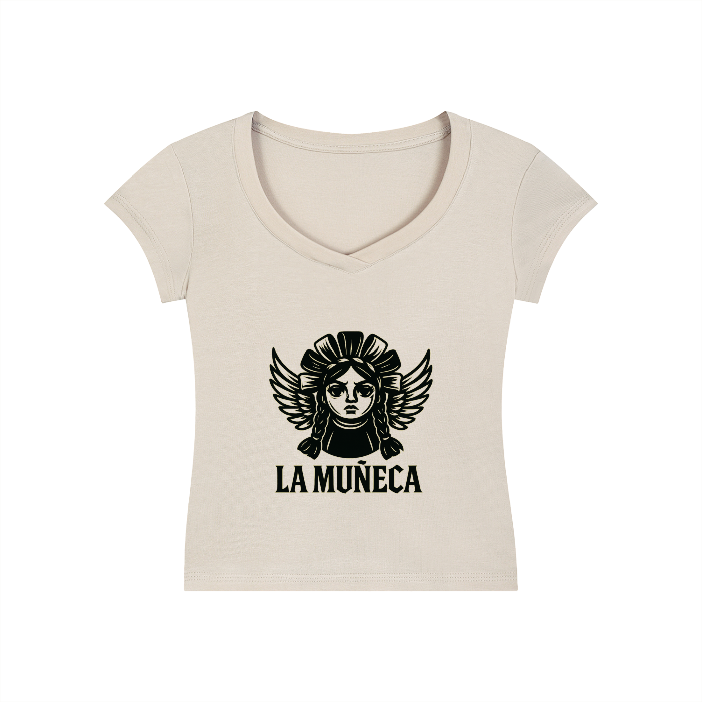 Essential V-Neck Bodycon T-Shirt