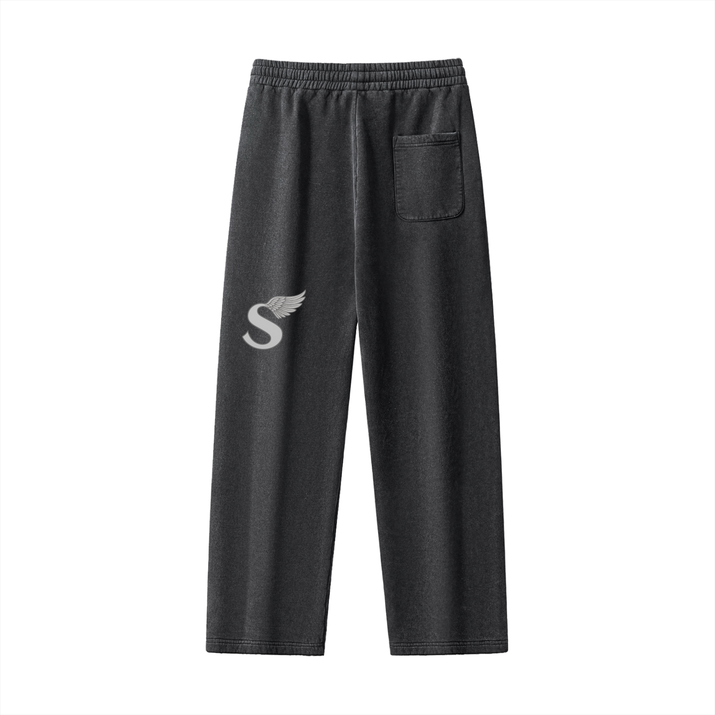 Frayed Enzyme Washed Fleece Sweatpants