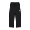 Solid Color Straight-Leg Sweatpants