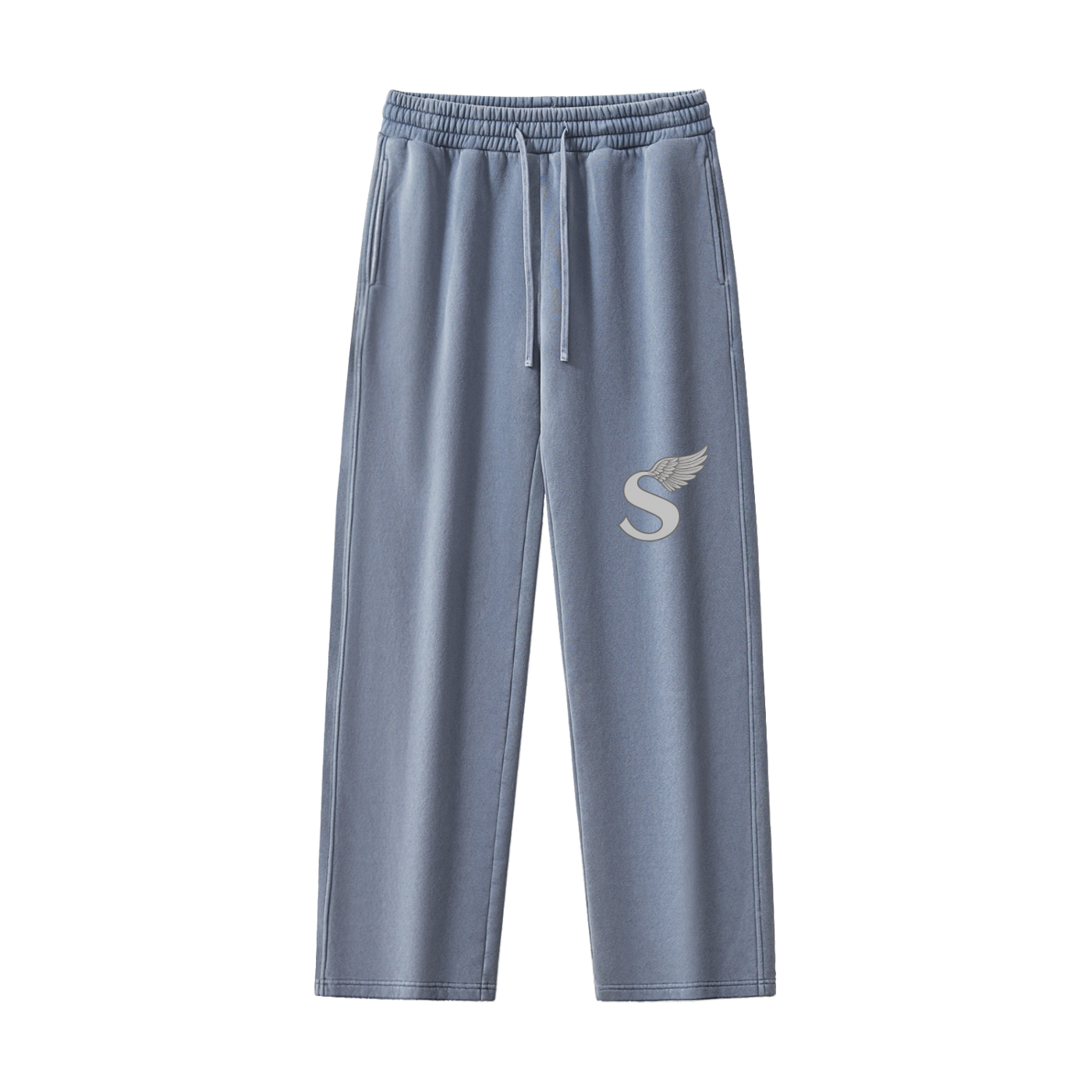 Frayed Enzyme Washed Fleece Sweatpants