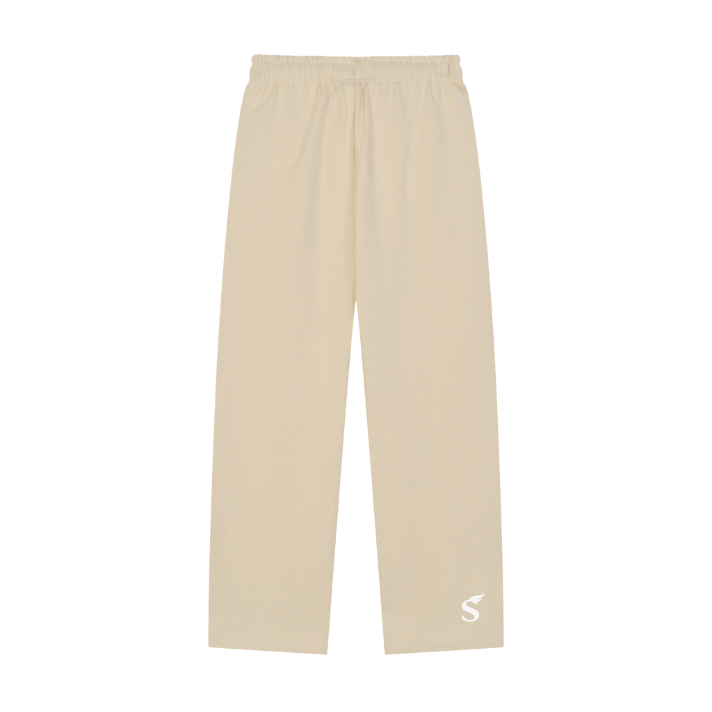 Solid Color Straight-Leg Sweatpants