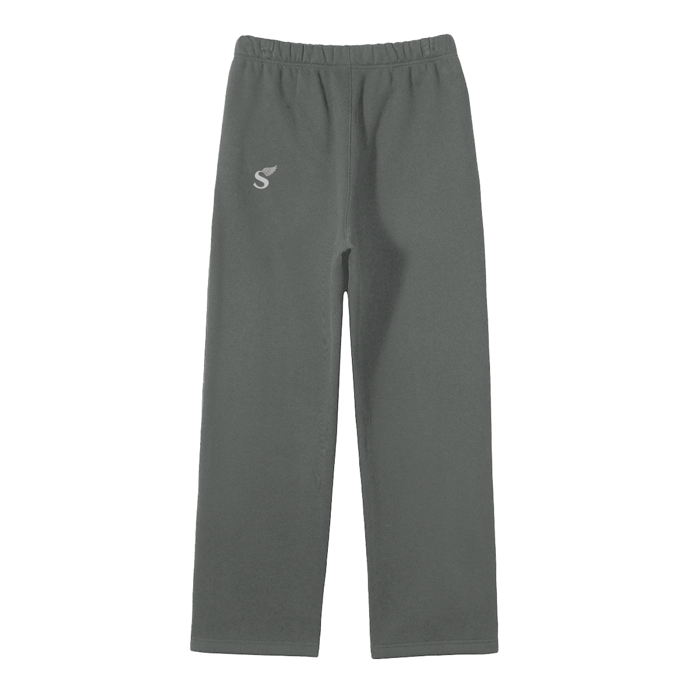 Unisex Solid Color Fleece Straight Leg Pants