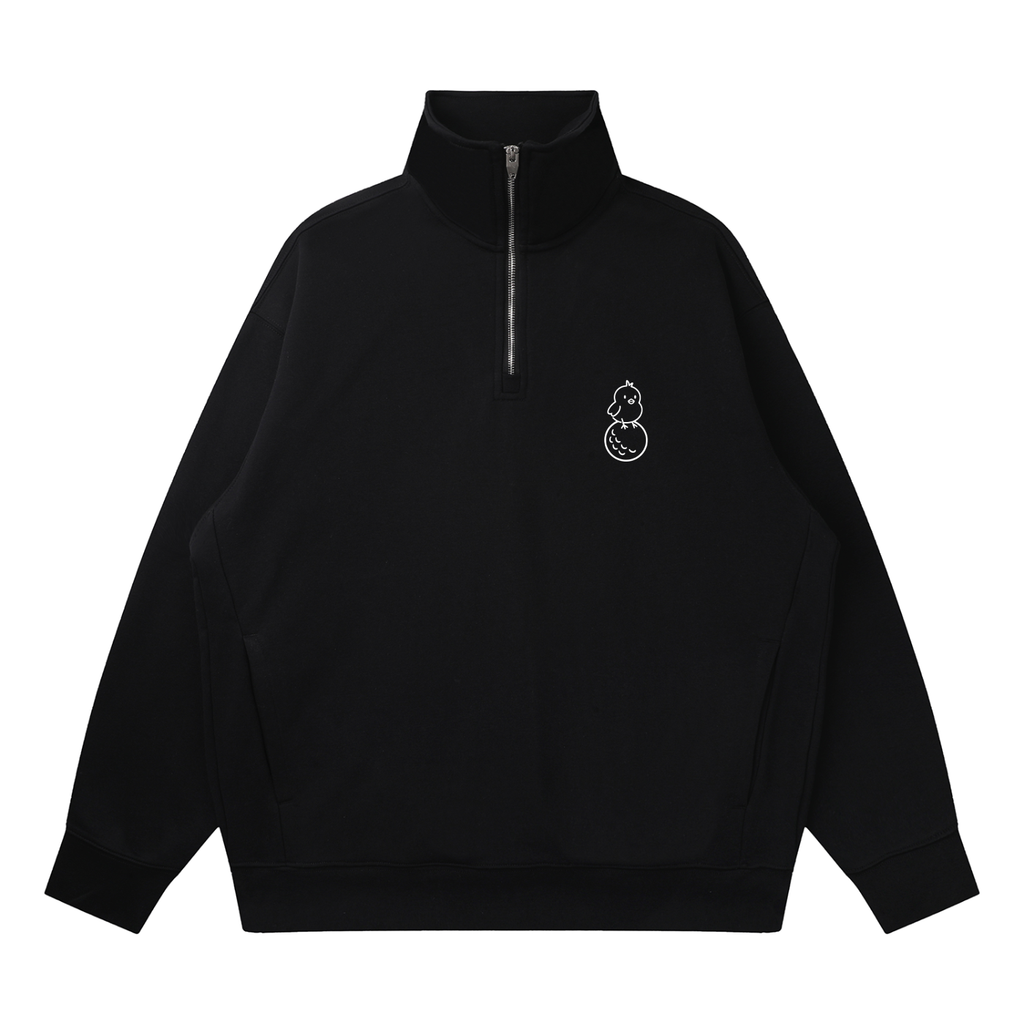 Quarter-Zip Drop Shoulder Sweatshirt