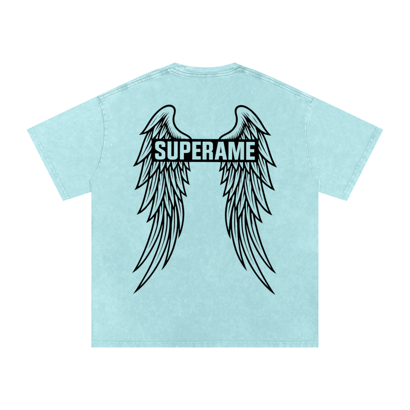 Snow Washed Oversized Cotton T-Shirt