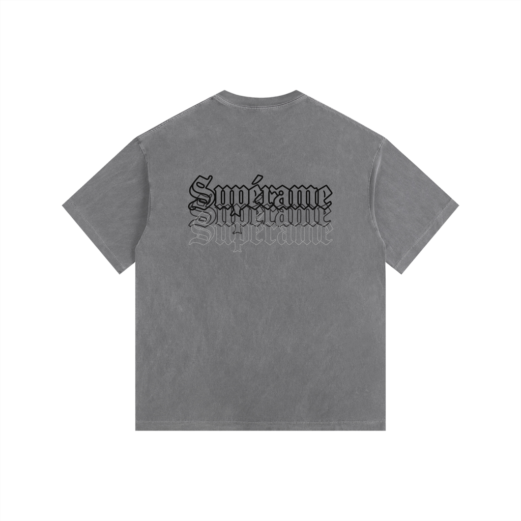 Vintage Washed Oversized Cotton T-Shirt