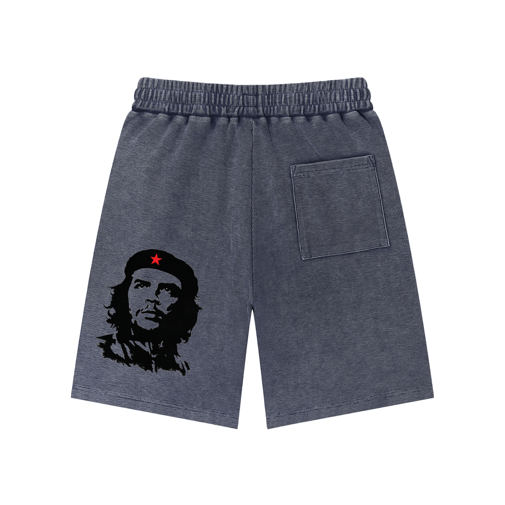 Mineral Wash Waffle Knit Shorts