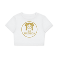 Fitted Crop Cotton T-Shirt