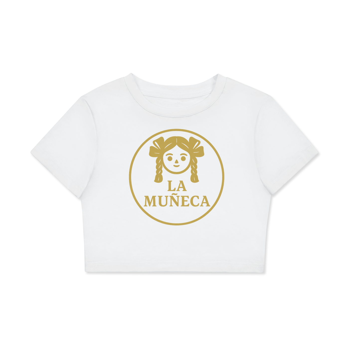 Fitted Crop Cotton T-Shirt