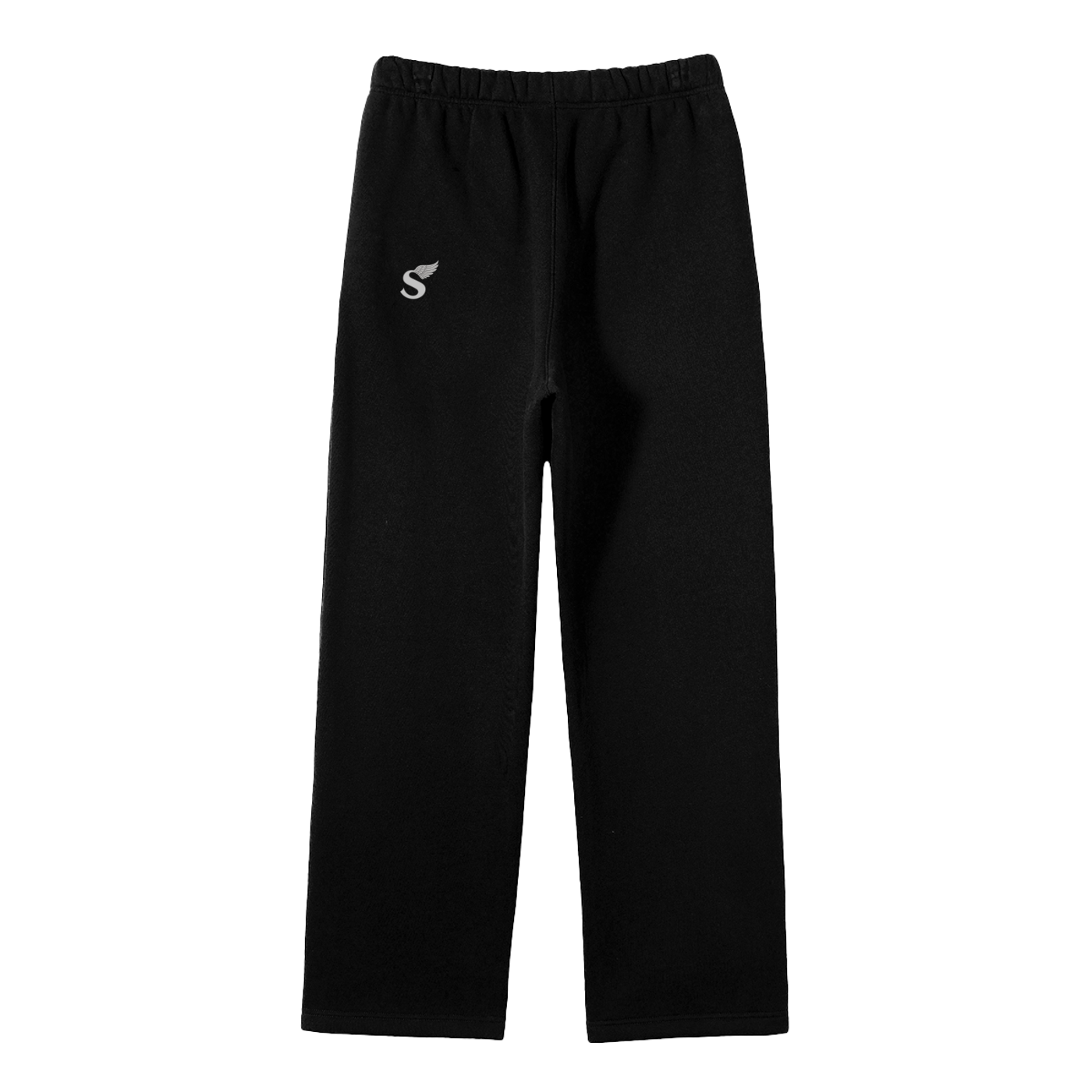 Unisex Solid Color Fleece Straight Leg Pants