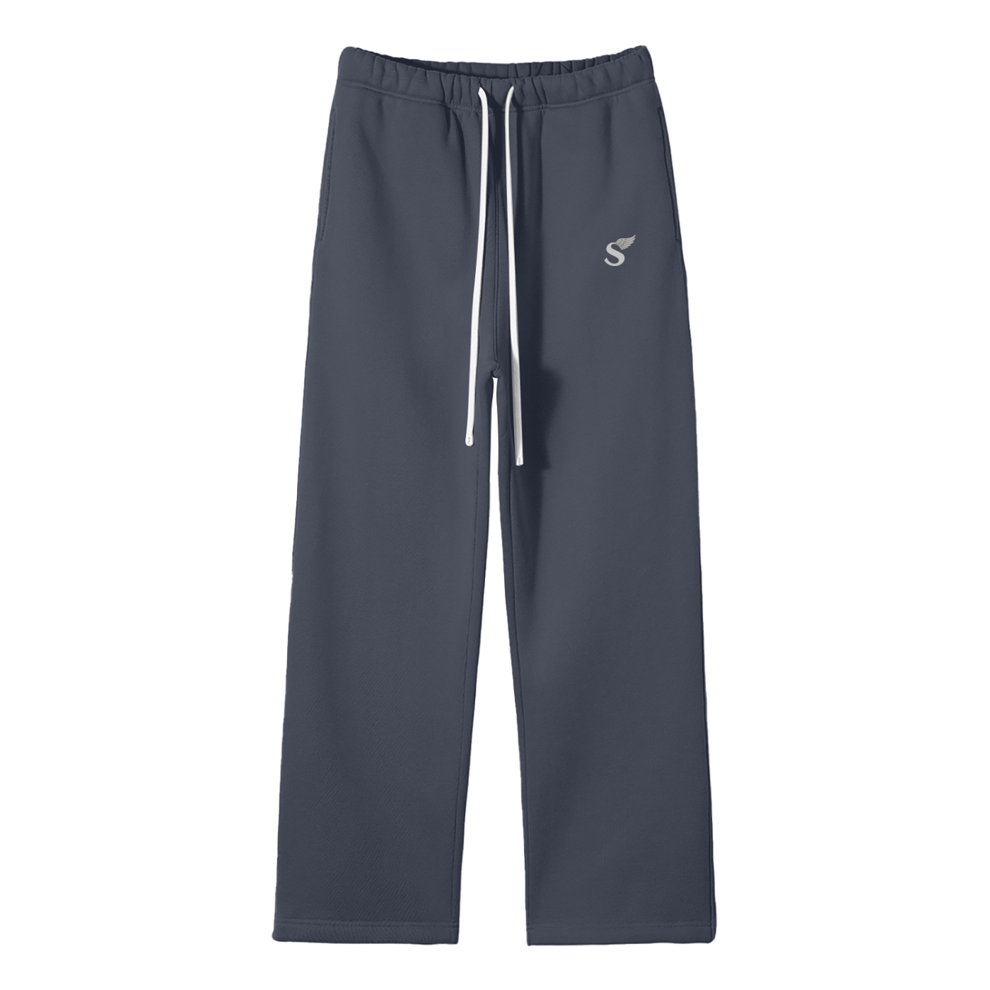 Unisex Solid Color Fleece Straight Leg Pants