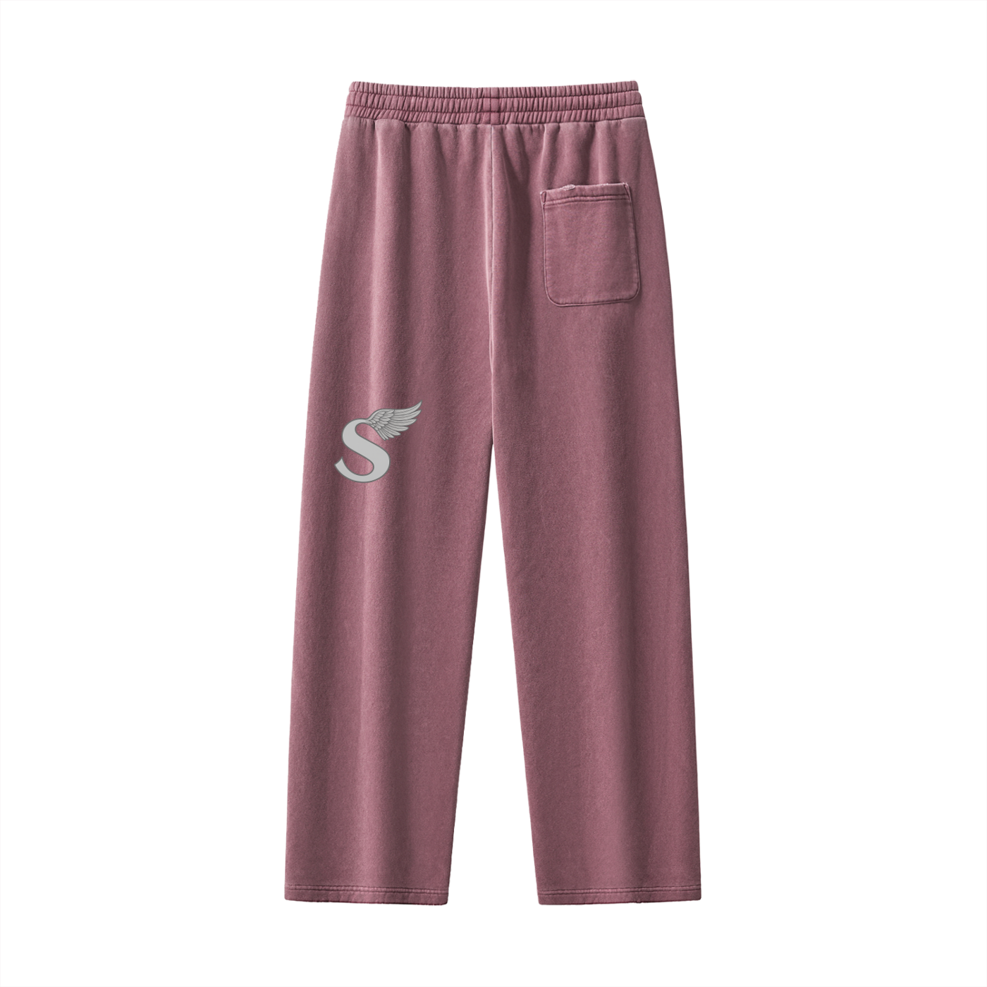 Frayed Enzyme Washed Fleece Sweatpants