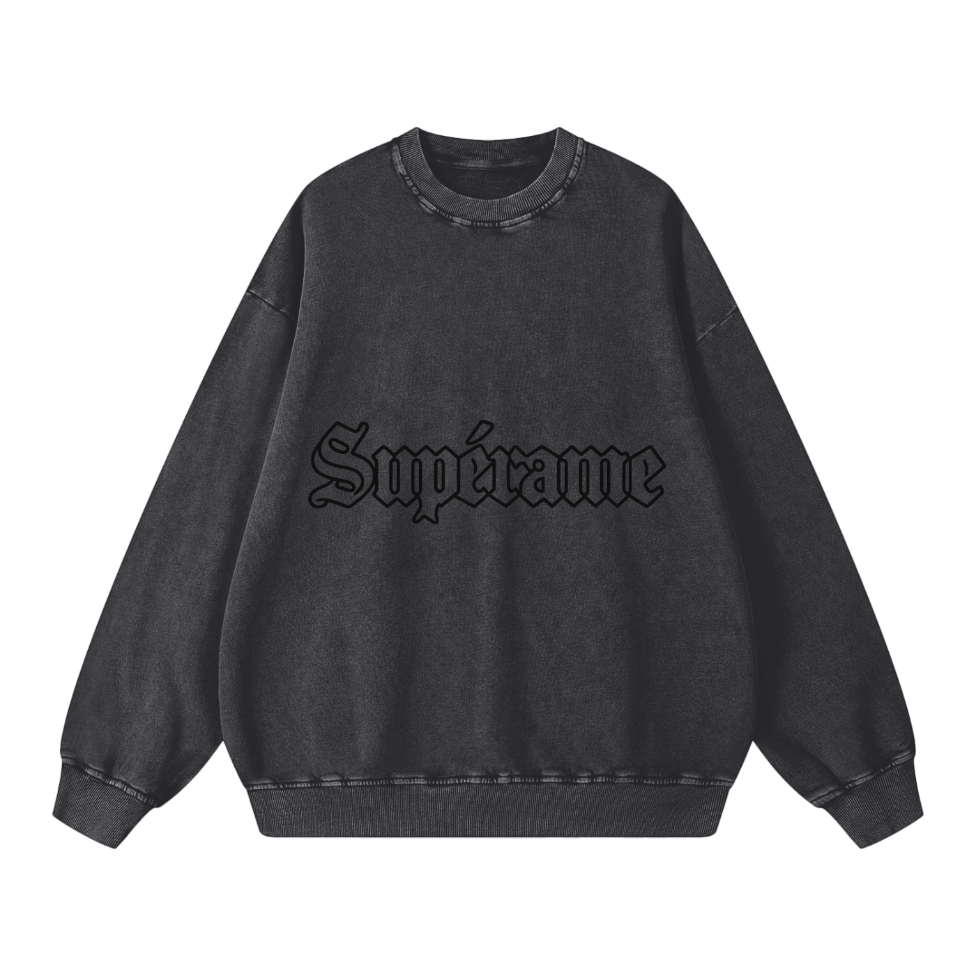 Snow Washed Oversized Sweatshirt