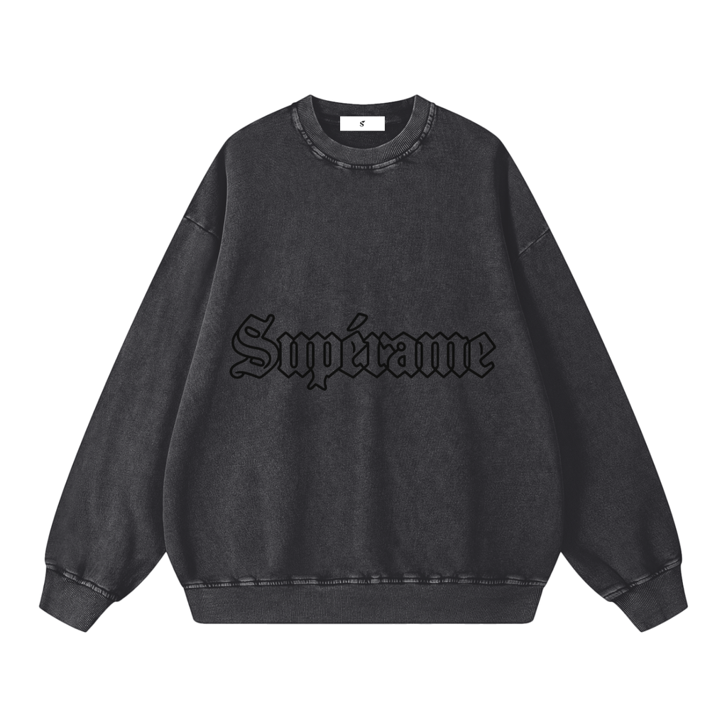 Snow Washed Oversized Sweatshirt