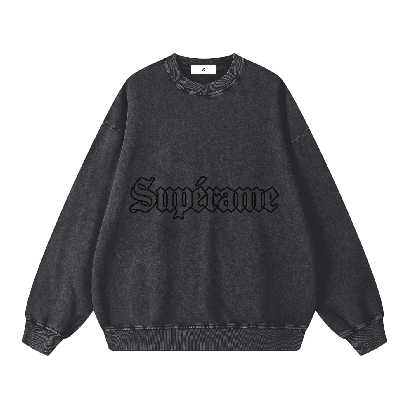 Snow Washed Oversized Sweatshirt