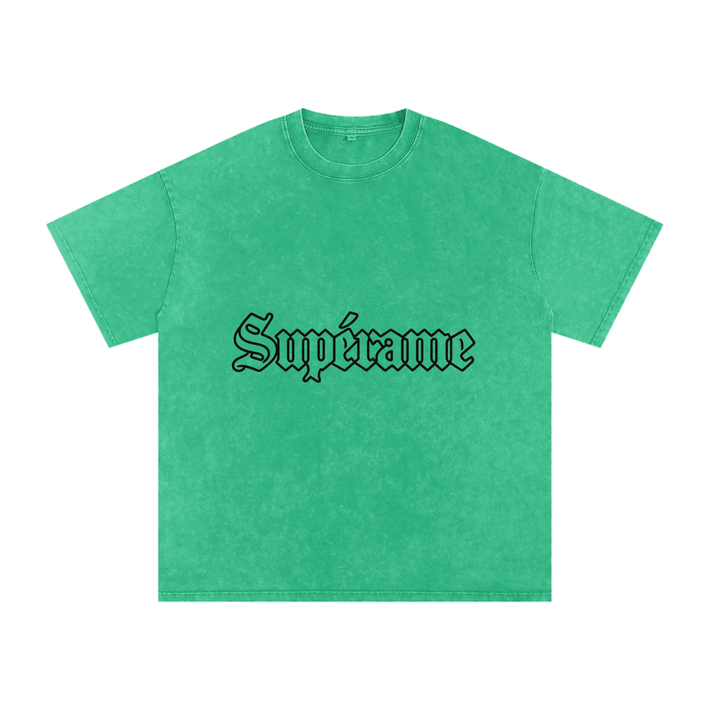Snow Washed Oversized Cotton T-Shirt
