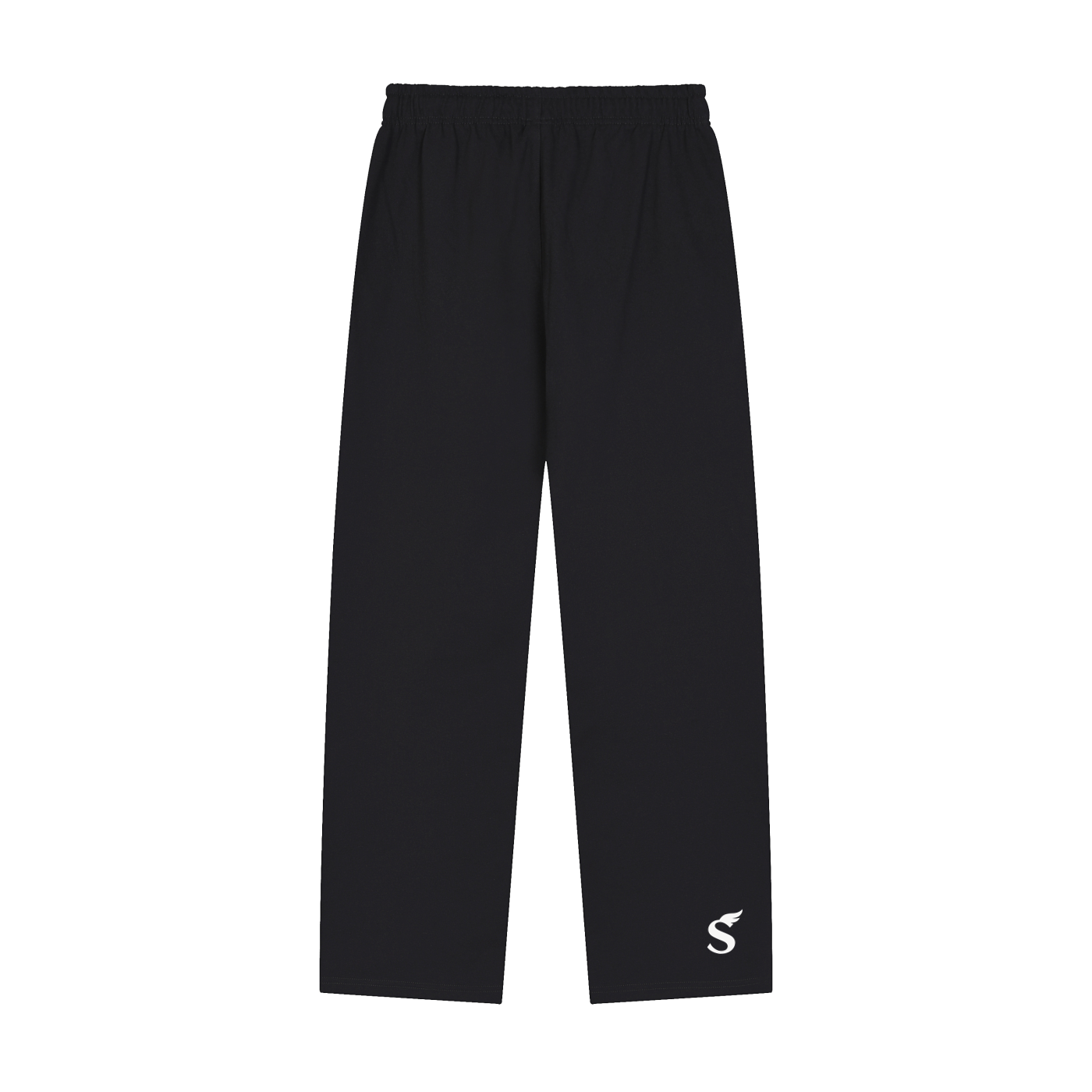 Solid Color Straight-Leg Sweatpants
