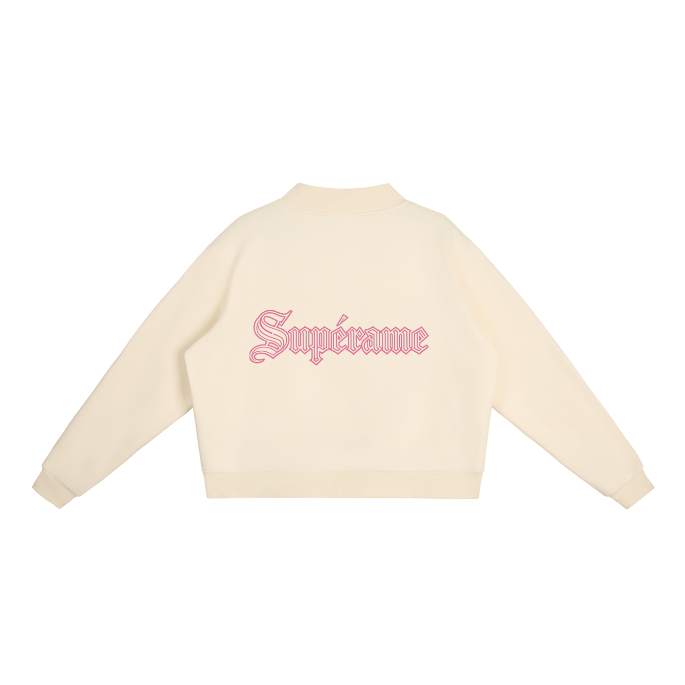 Essential Fleece Mock-Neck Crew Sweatshirt