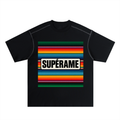 Oversized Contrast-Stitched Cotton Tee