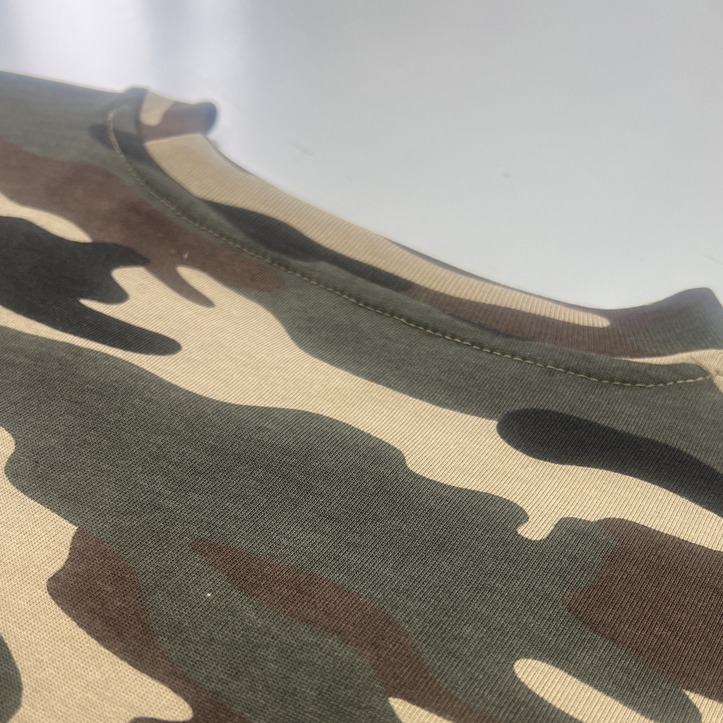 Unisex Heavyweight Cotton Camo Oversized T-Shirt (270GSM)