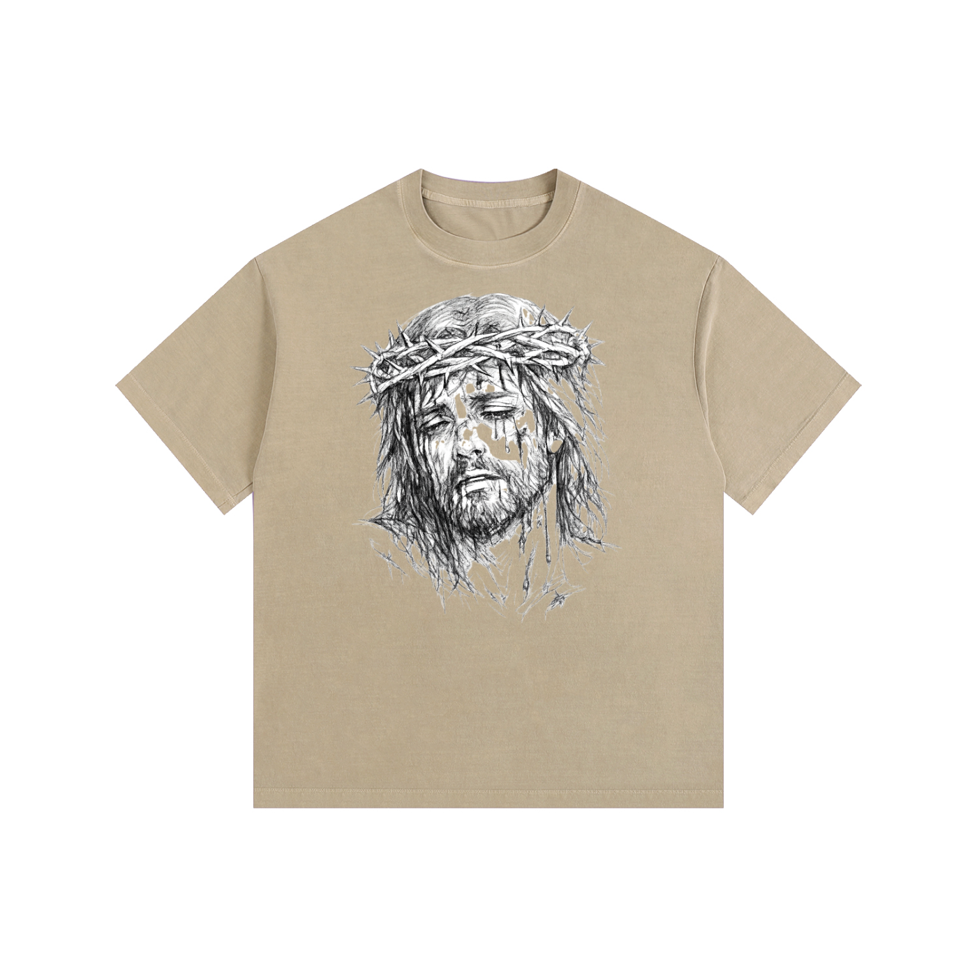 Vintage Washed Oversized Cotton T-Shirt