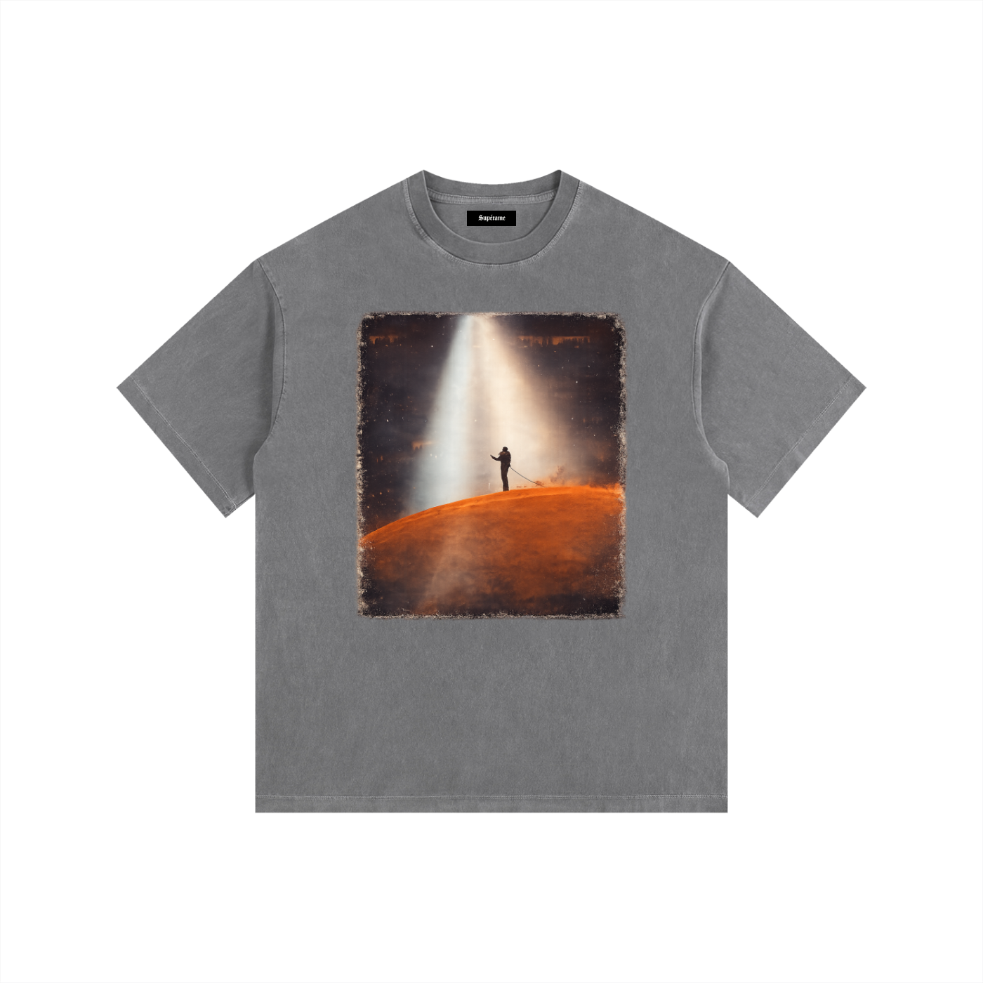 Vintage Washed Oversized Cotton T-Shirt