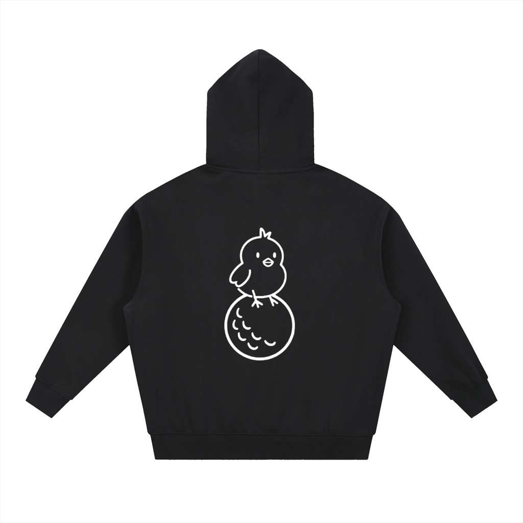 Essential Oversized Boxy Fit Fleece Hoodie