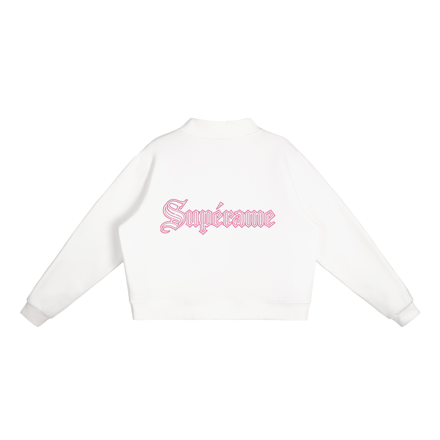 Essential Fleece Mock-Neck Crew Sweatshirt