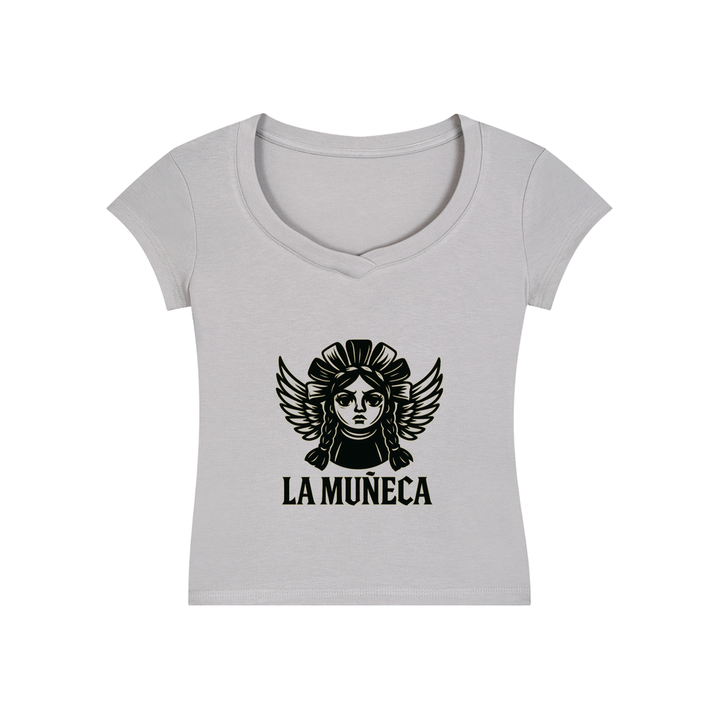 Essential V-Neck Bodycon T-Shirt