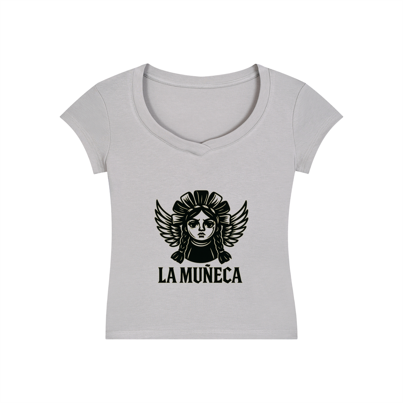 Essential V-Neck Bodycon T-Shirt