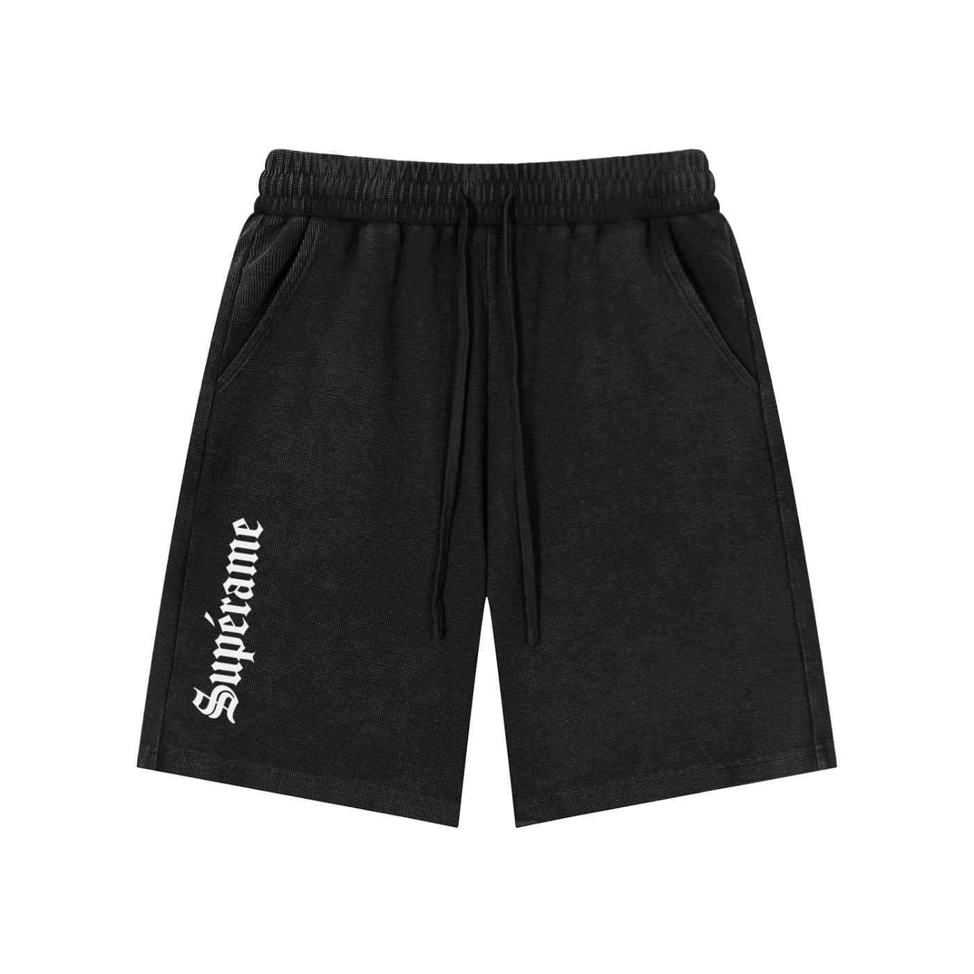 Mineral Wash Waffle Knit Shorts