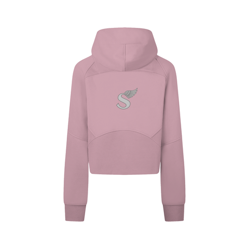 Cropped Zip-Through Hoodie
