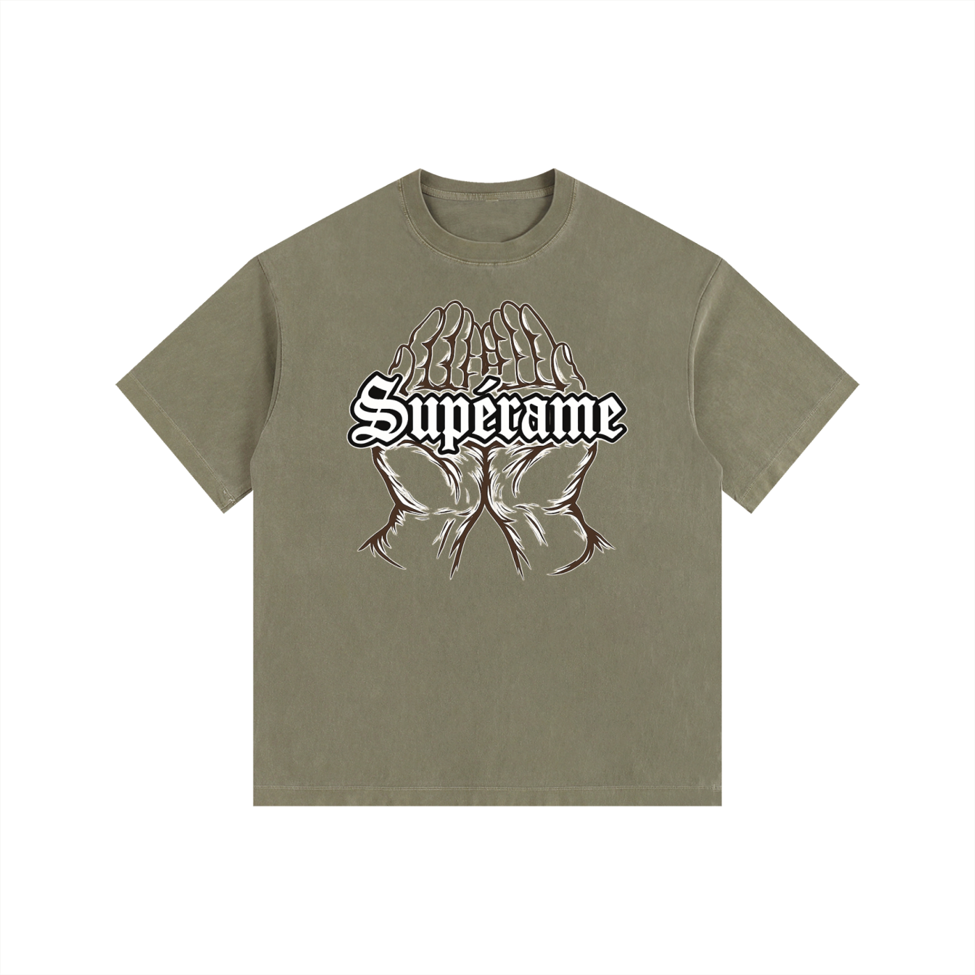 Vintage Washed Oversized Cotton T-Shirt