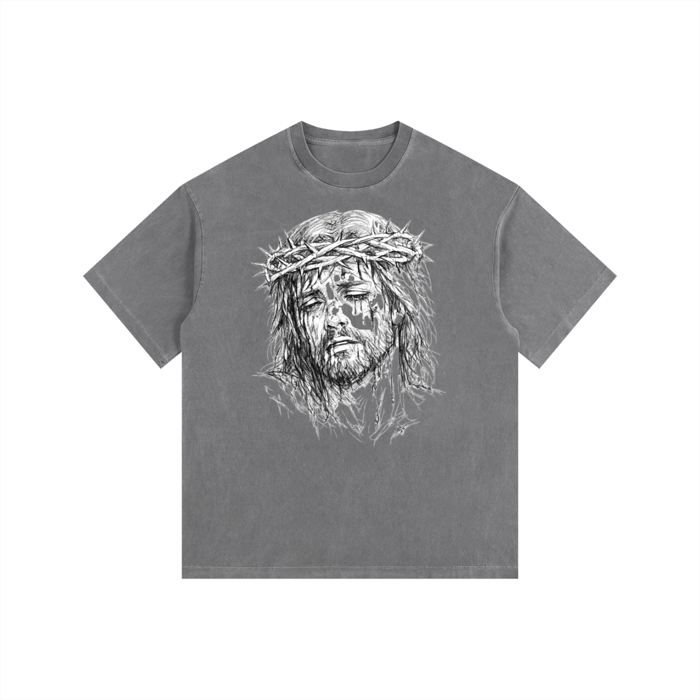 Vintage Washed Oversized Cotton T-Shirt