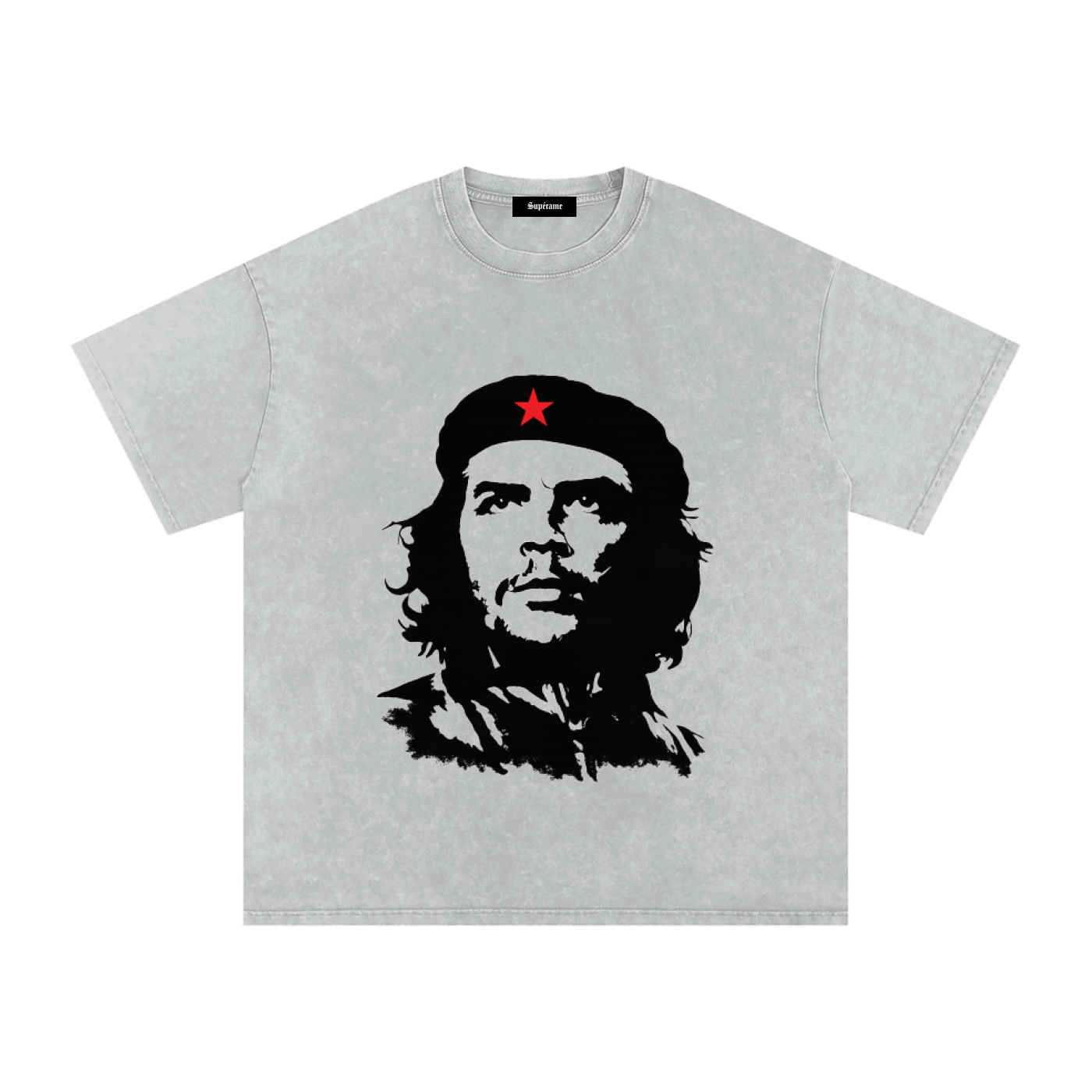 Snow Washed Oversized Cotton T-Shirt