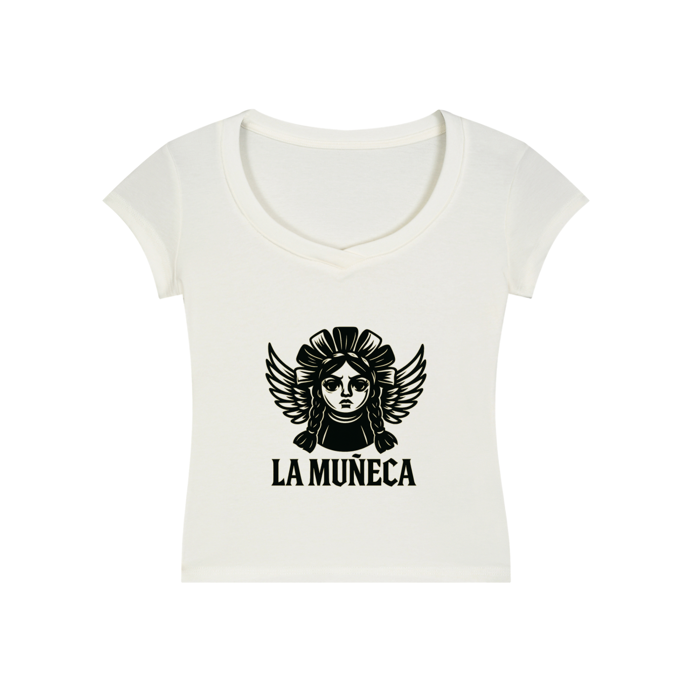 Essential V-Neck Bodycon T-Shirt