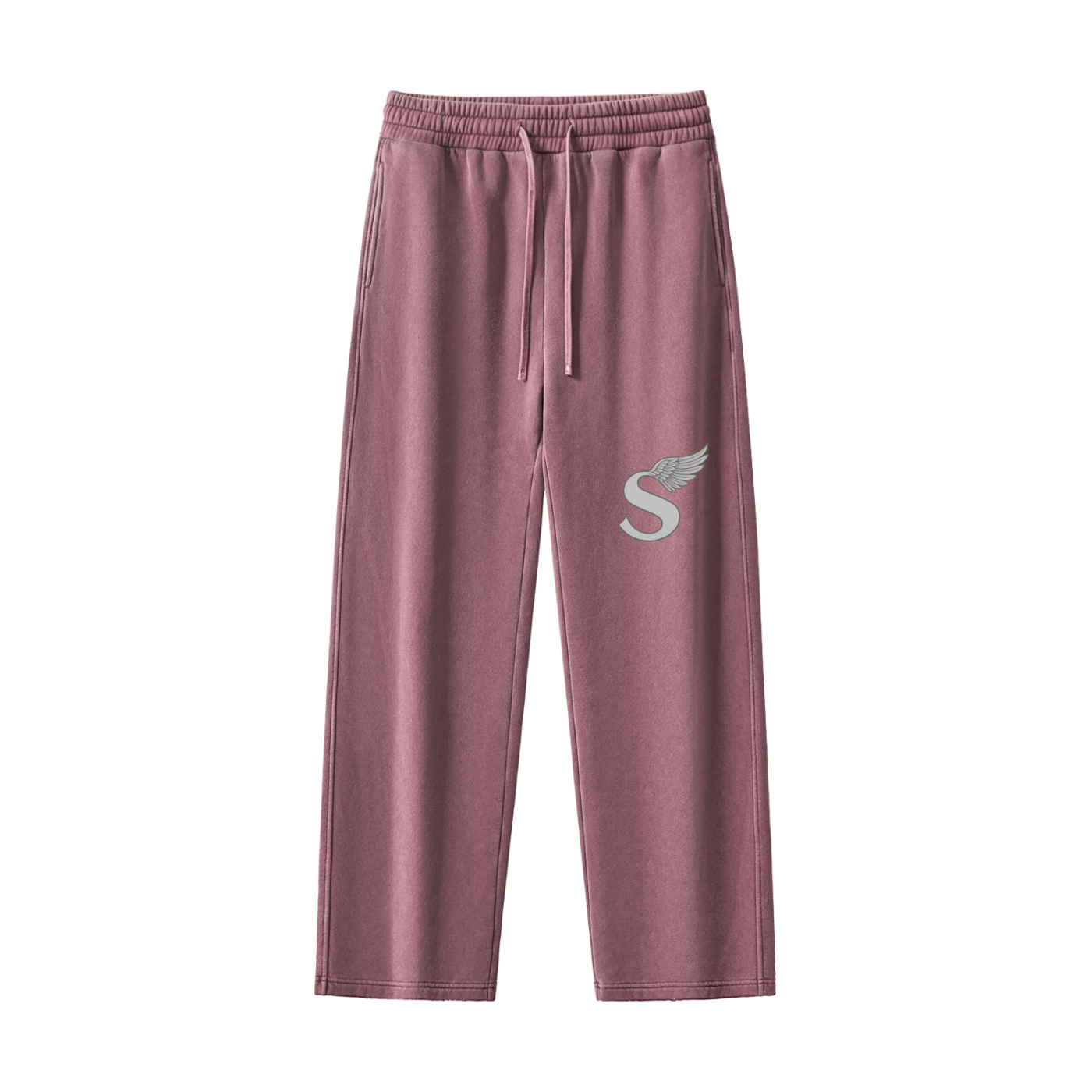 Frayed Enzyme Washed Fleece Sweatpants