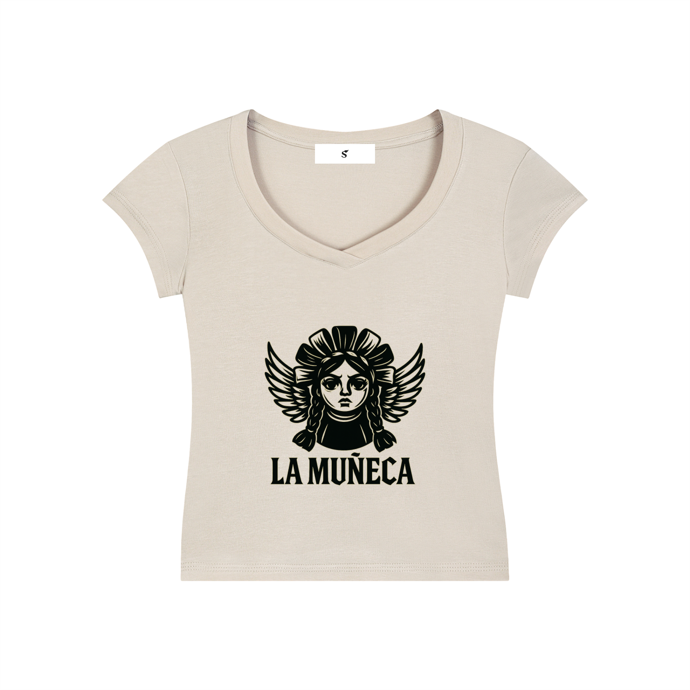 Essential V-Neck Bodycon T-Shirt