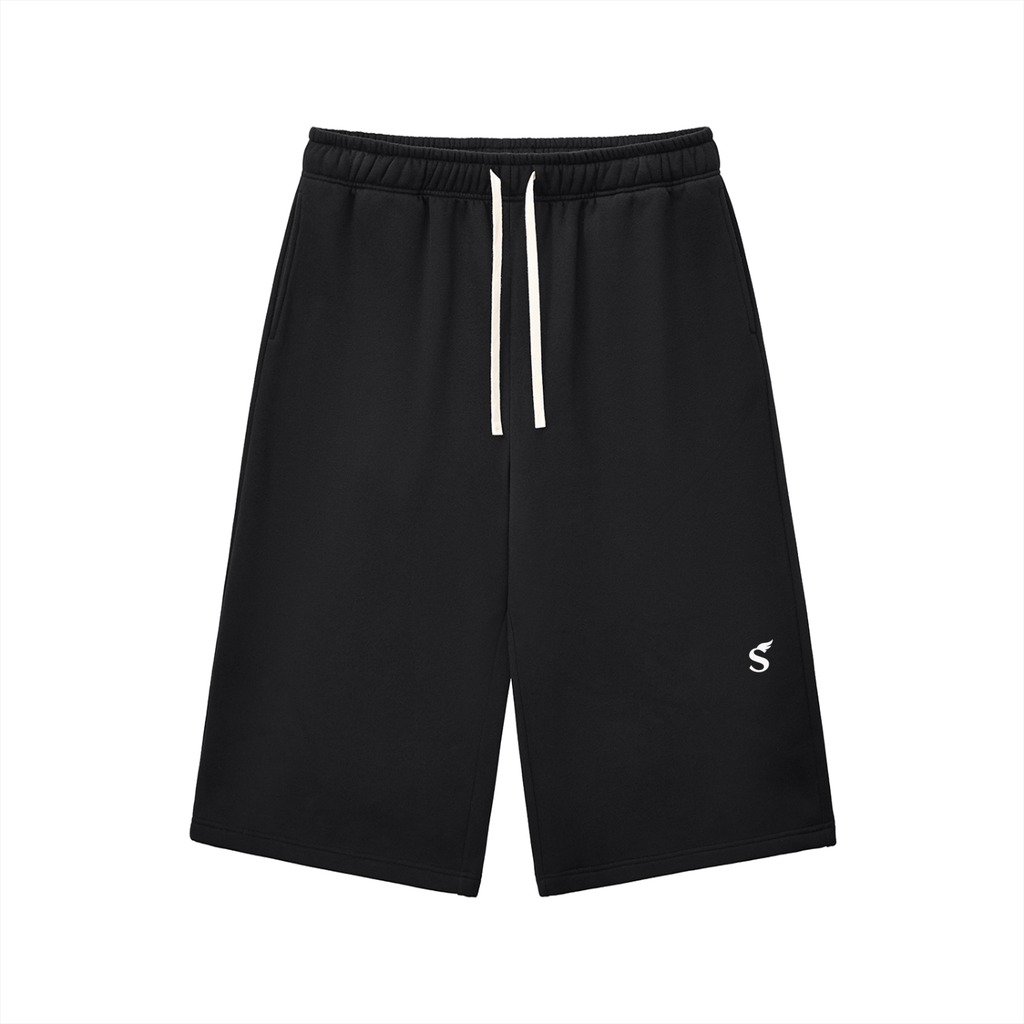 Relaxed Drawstring 3/4 Sweatpants