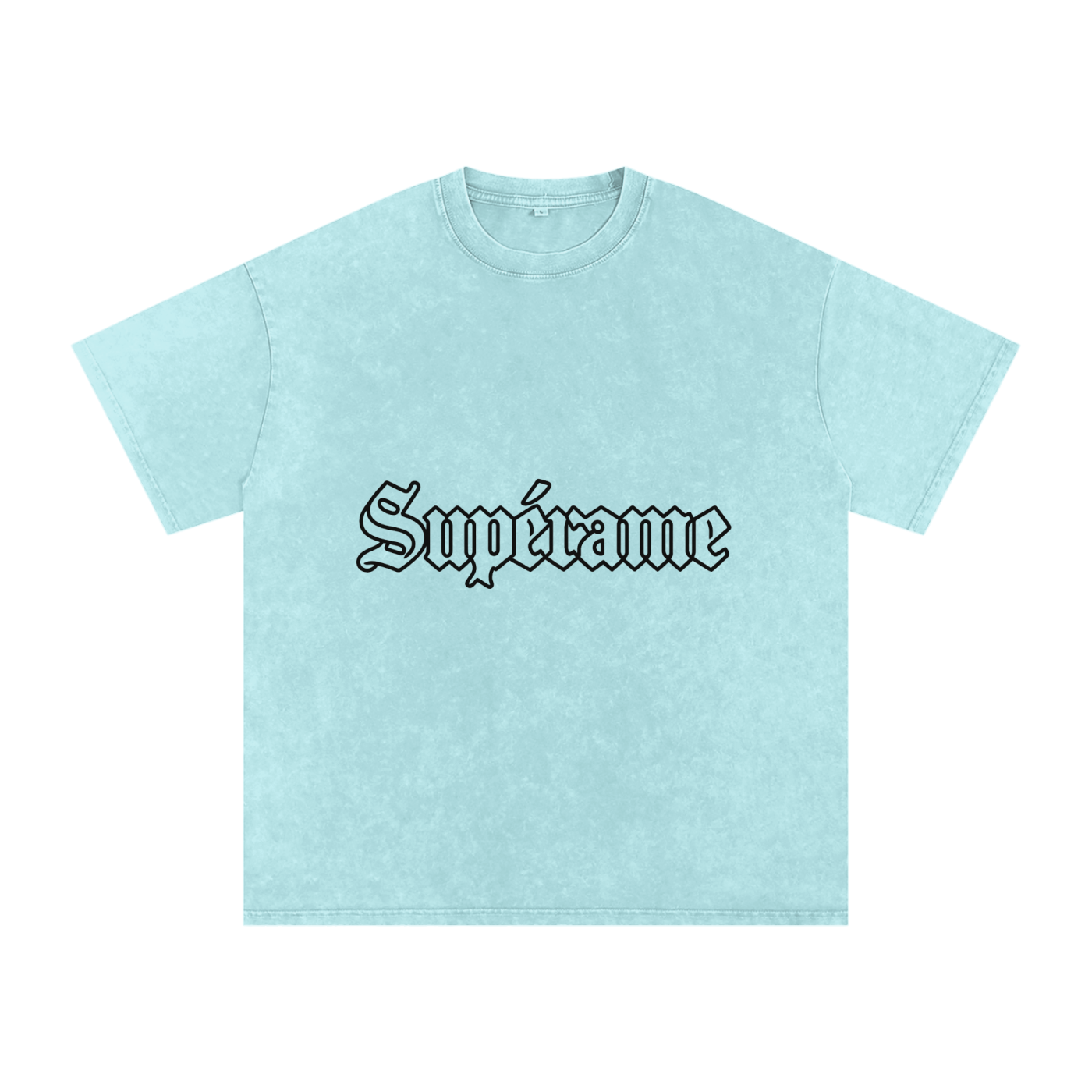 Snow Washed Oversized Cotton T-Shirt