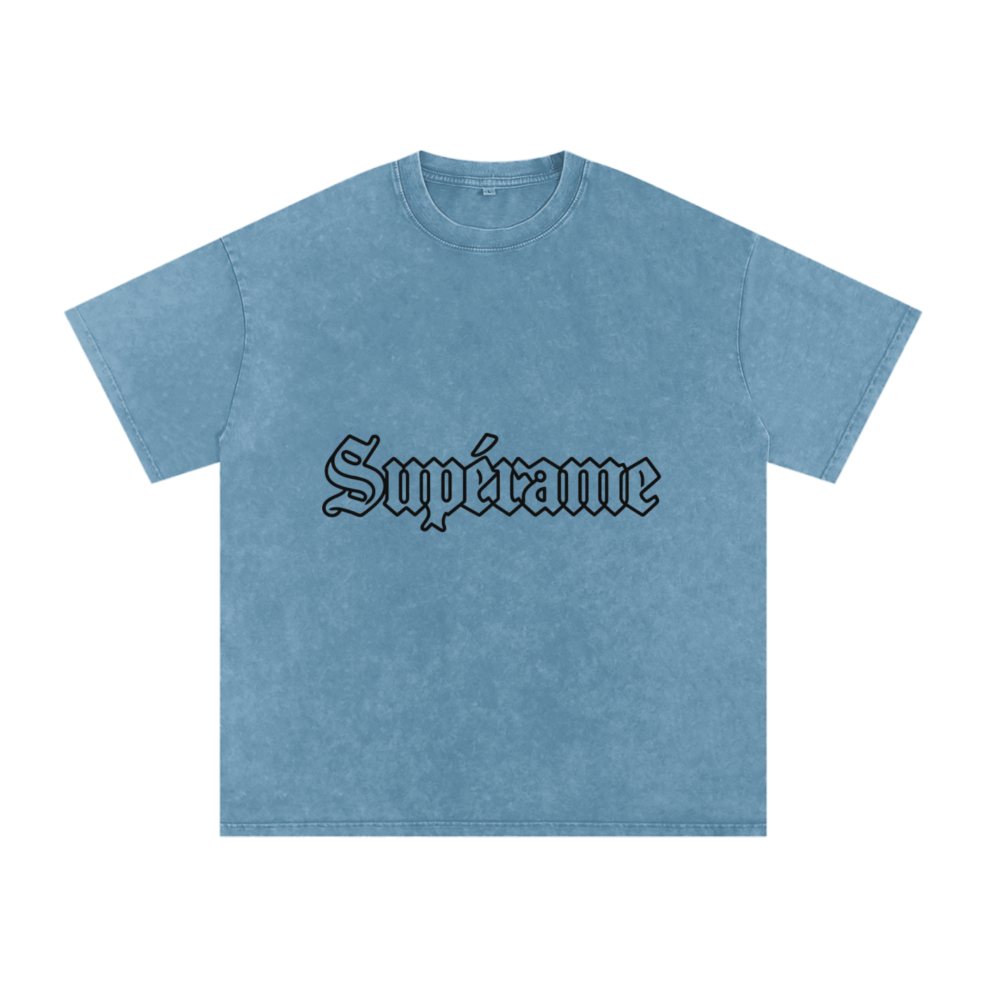 Snow Washed Oversized Cotton T-Shirt