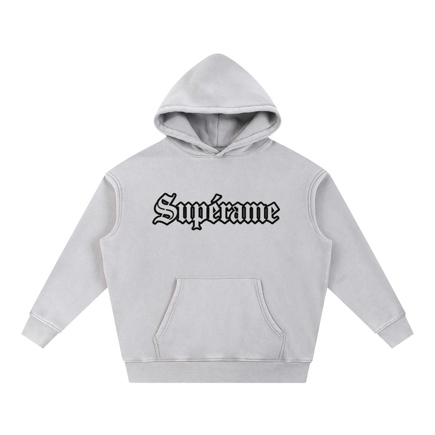 Snow Wash Fleece Oversize Hoodie