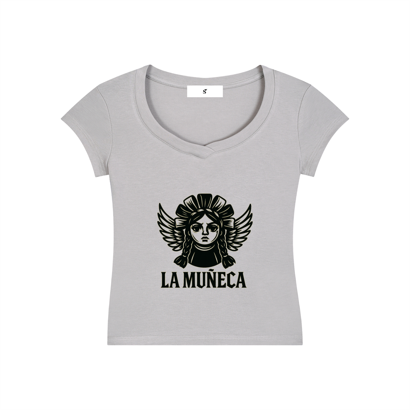 Essential V-Neck Bodycon T-Shirt