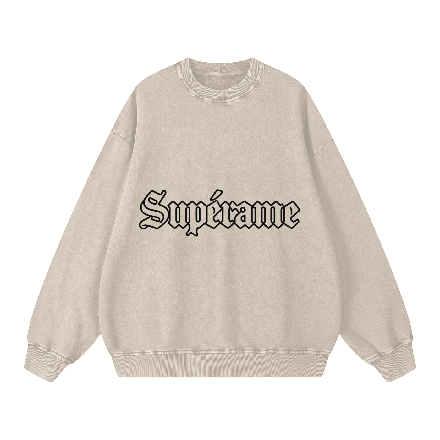 Snow Washed Oversized Sweatshirt