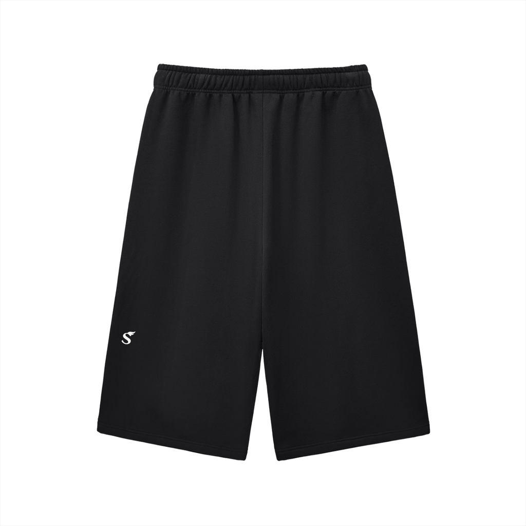 Relaxed Drawstring 3/4 Sweatpants
