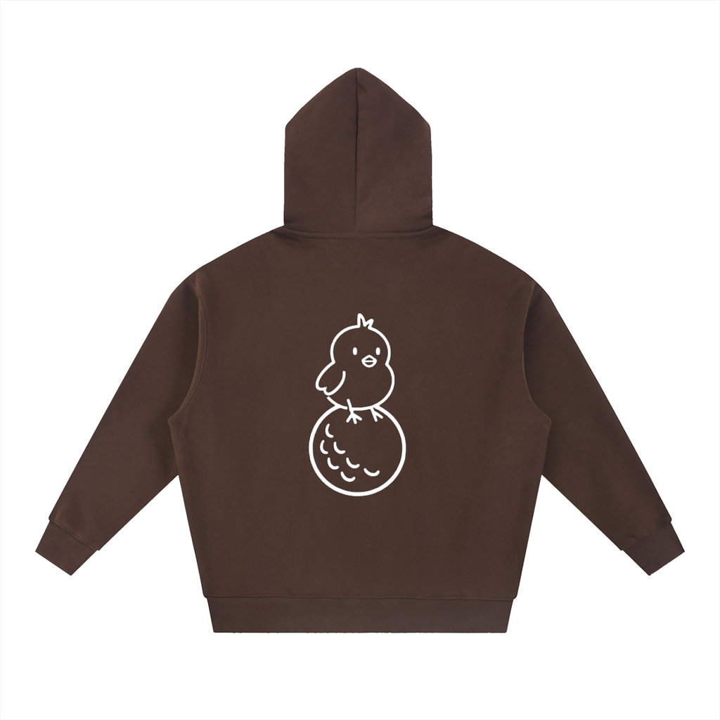 Essential Oversized Boxy Fit Fleece Hoodie