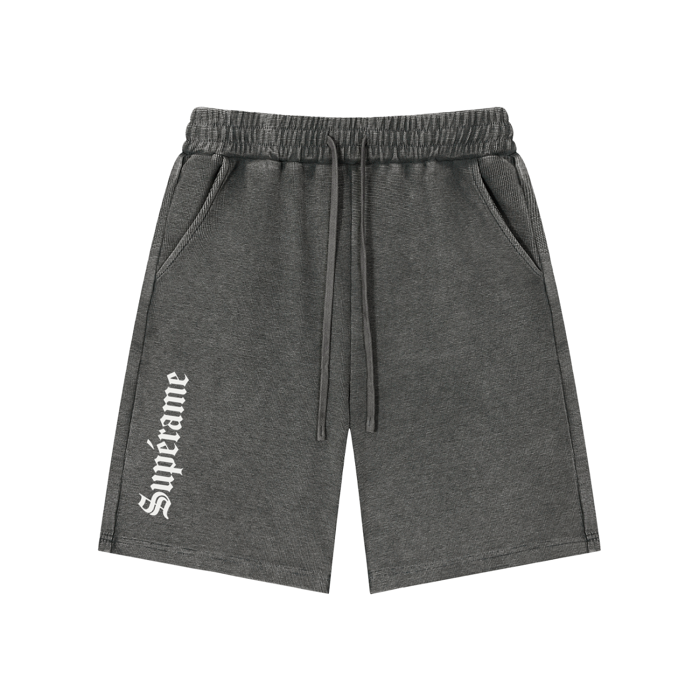 Mineral Wash Waffle Knit Shorts