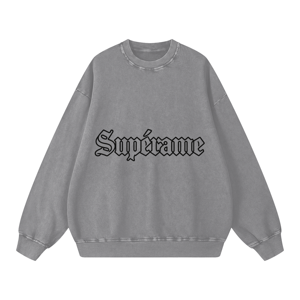 Snow Washed Oversized Sweatshirt