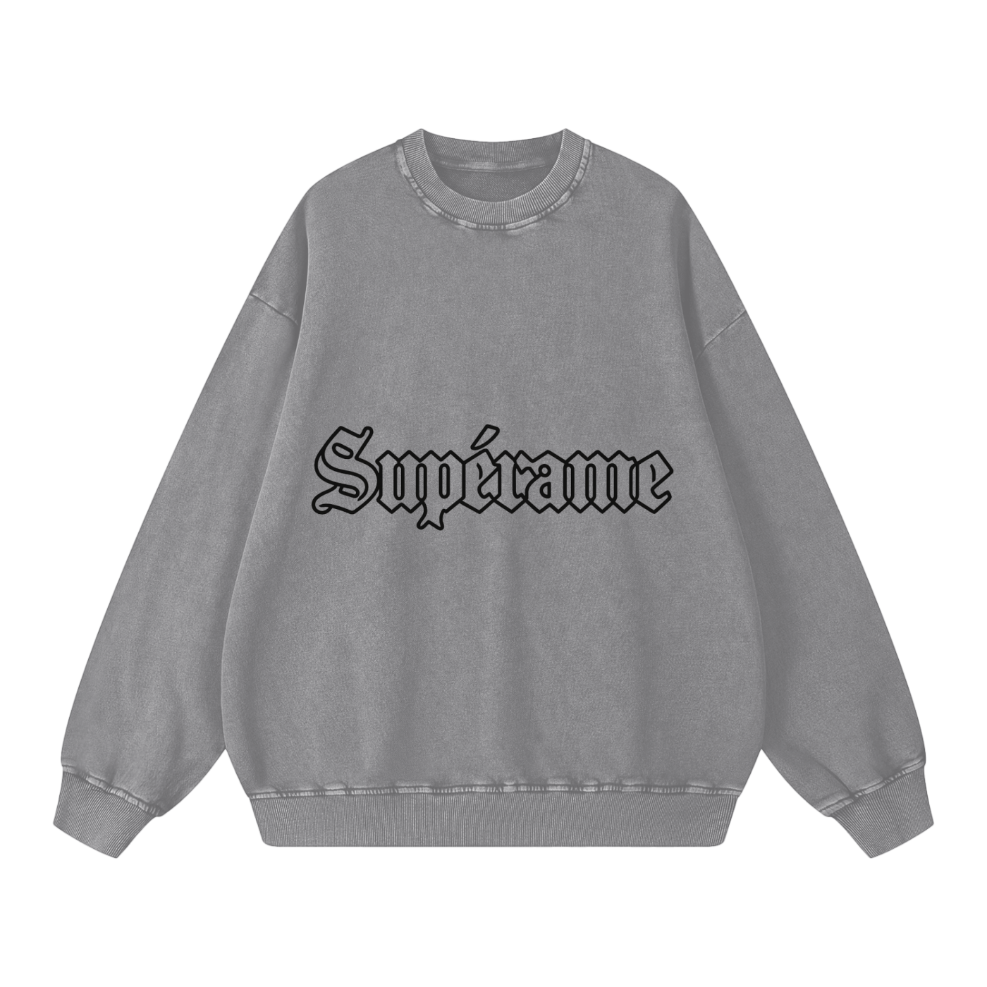 Snow Washed Oversized Sweatshirt