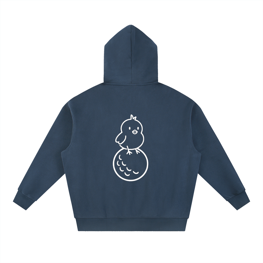 Essential Oversized Boxy Fit Fleece Hoodie